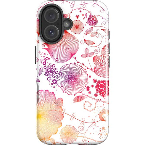 Elegant Flowers iPhone 16 Impact Case